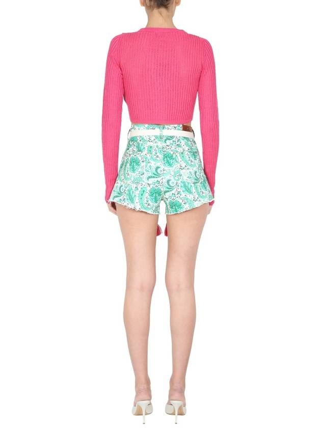 strap knit top pink - 4