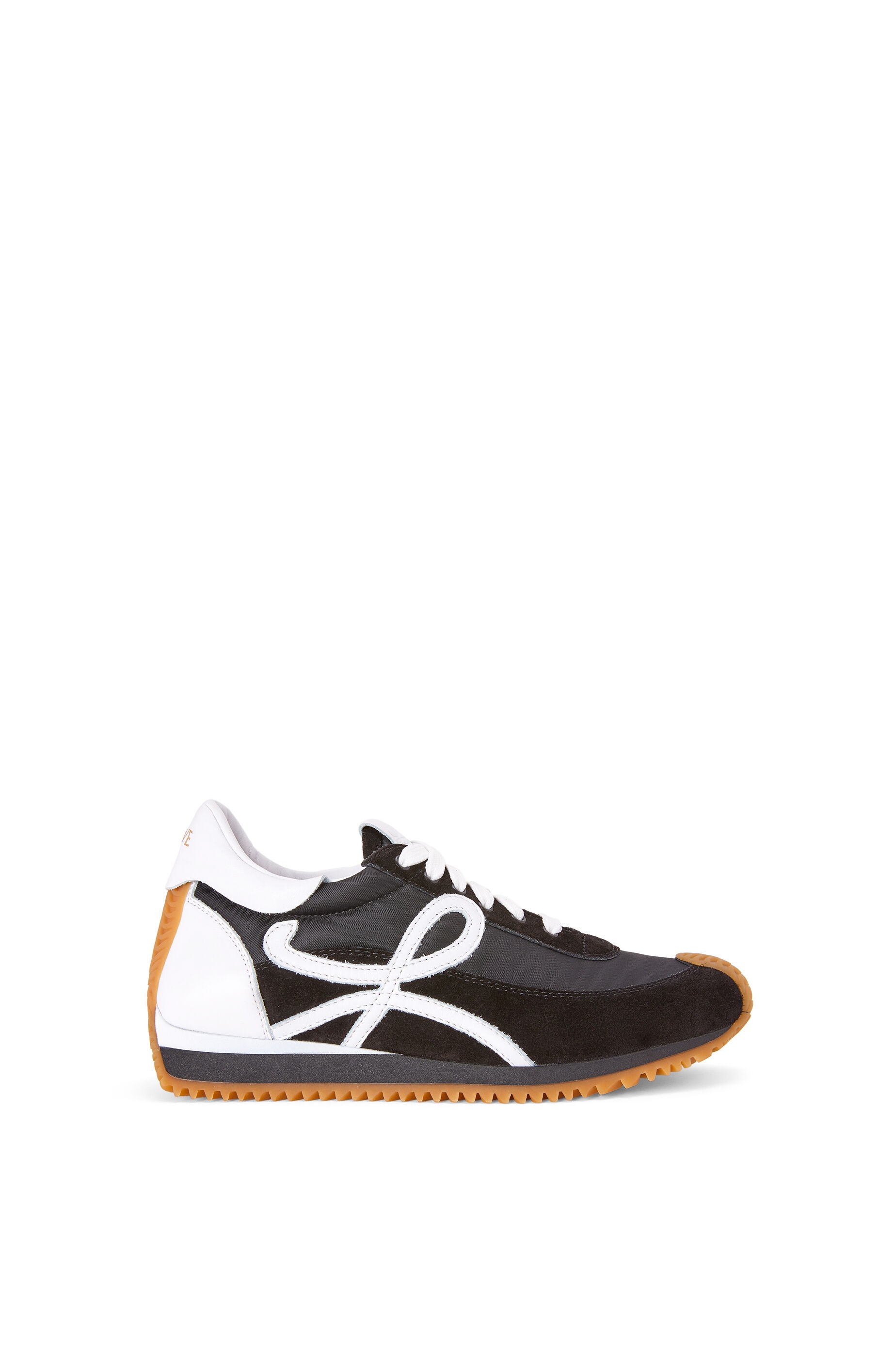 Flow runner in nylon and suede - 1