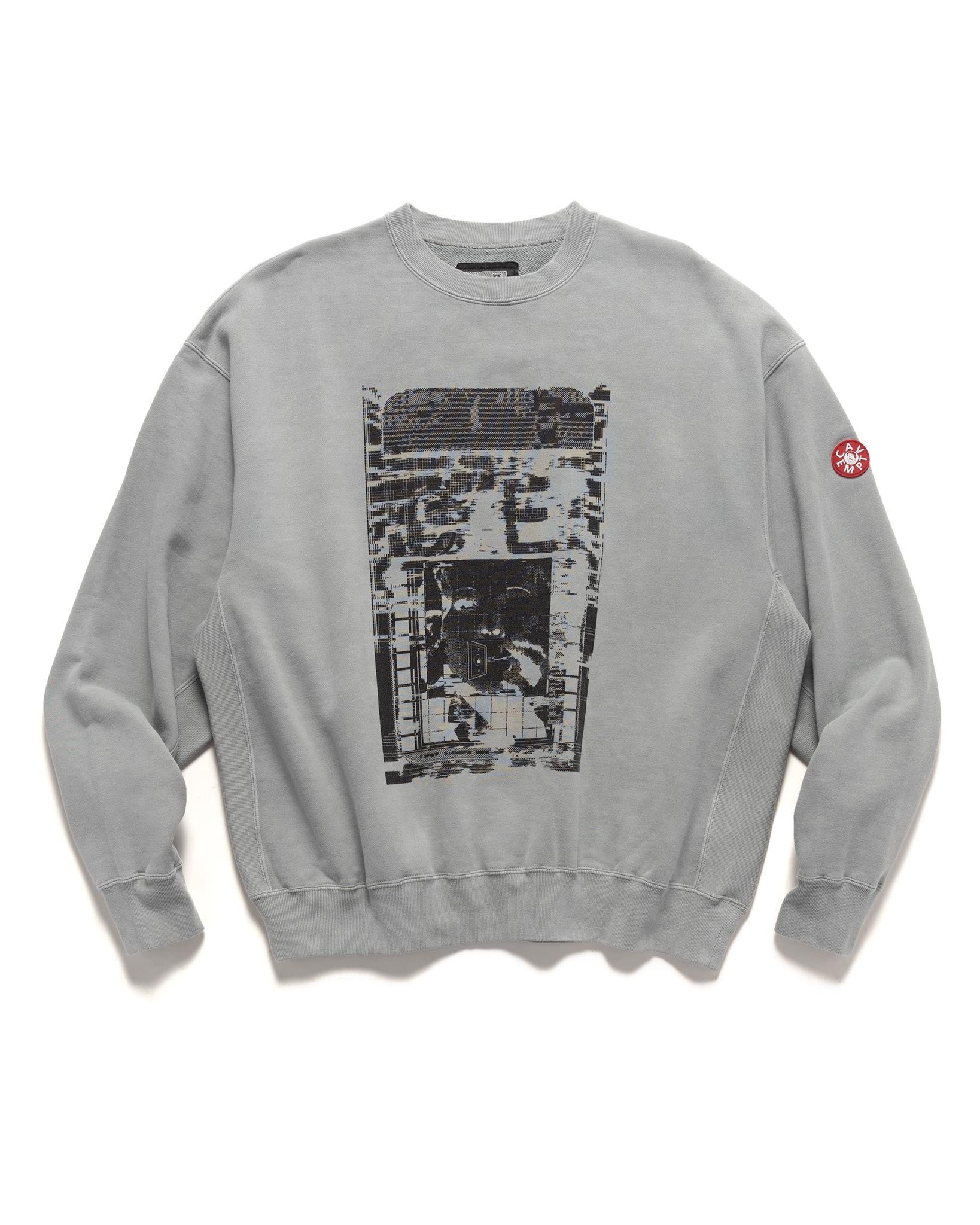 Cav Empt Overdye All Mod Coms Crew Neck Grey | havenshop