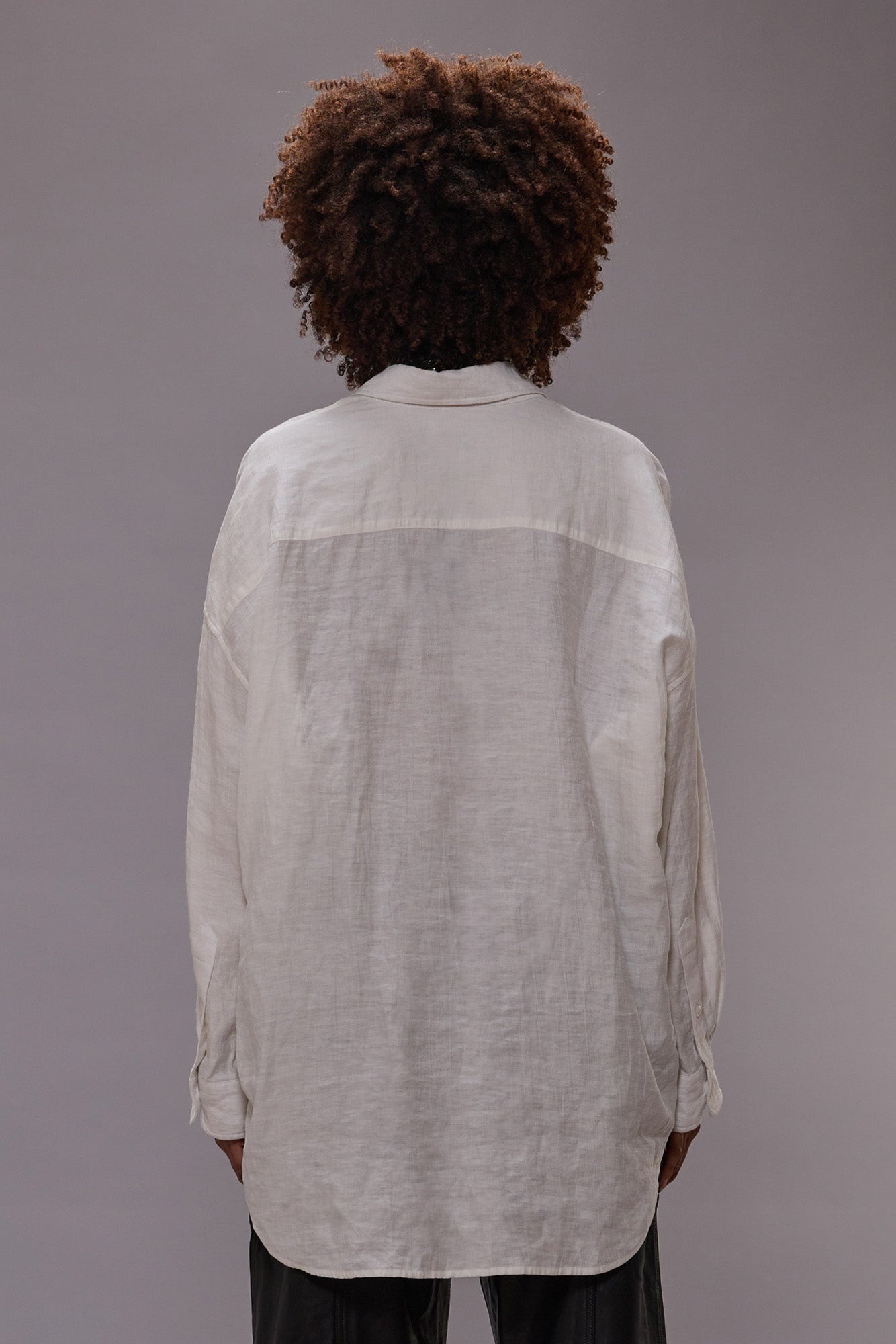 DROP NECK SHIRT - WHITE - 3