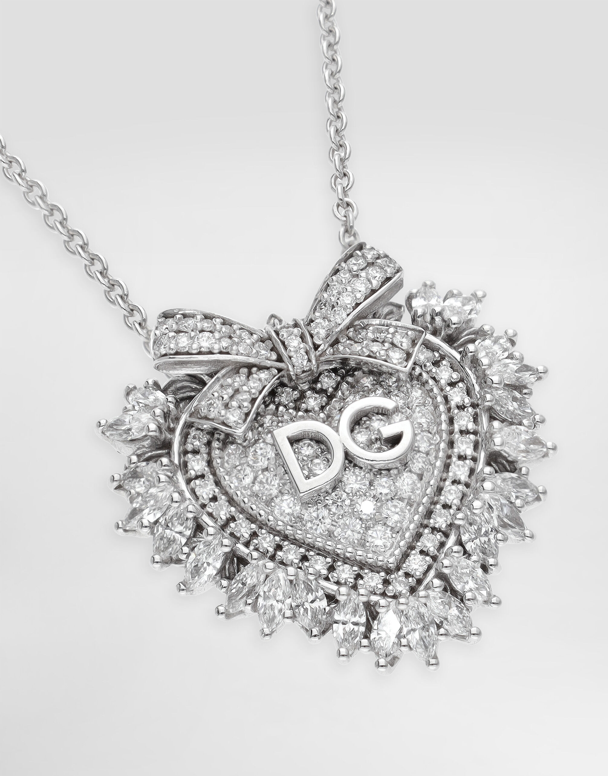 Devotion Necklace 18-carat white gold and diamonds - 3