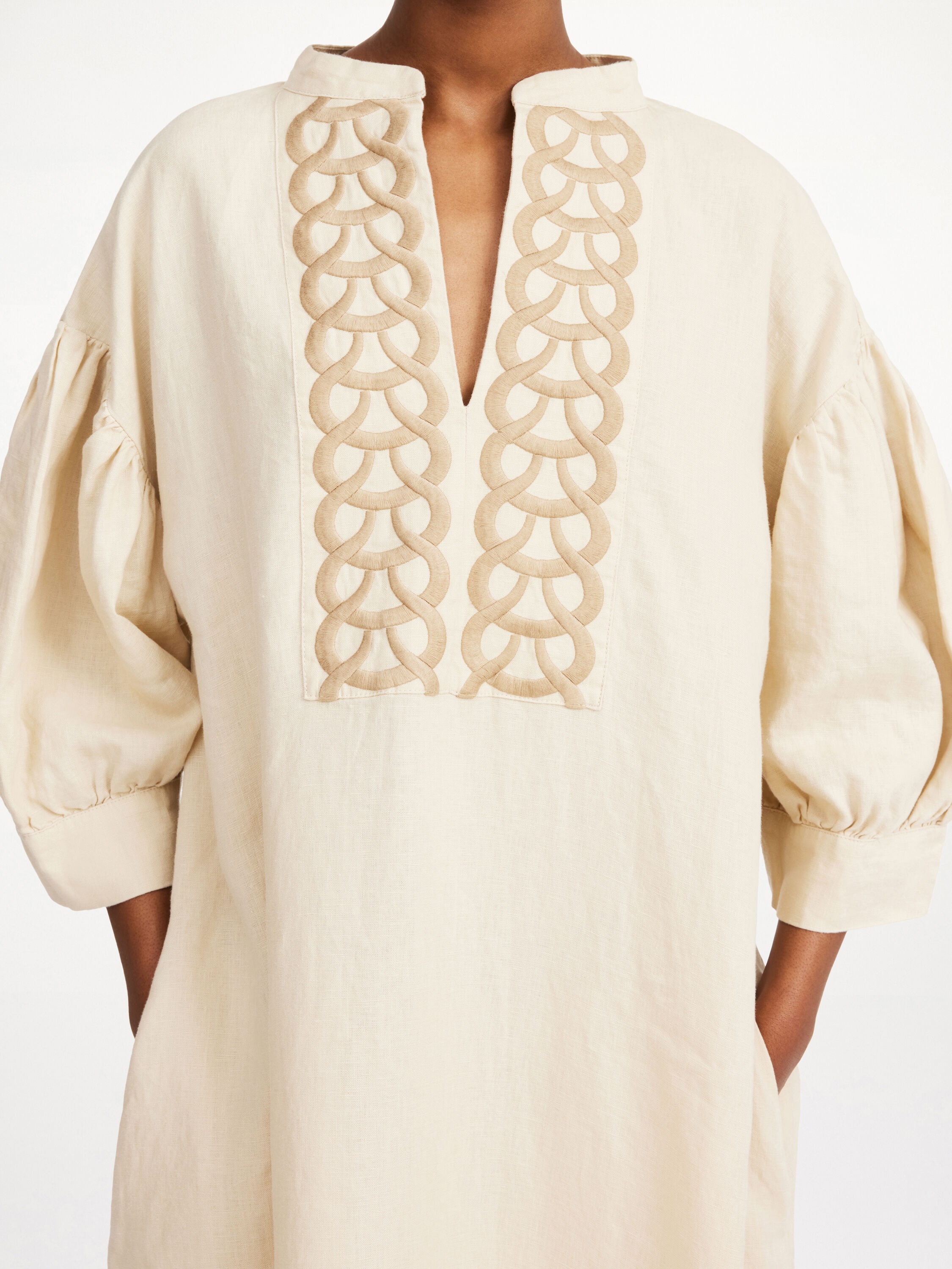 Lydea linen maxi dress - 4