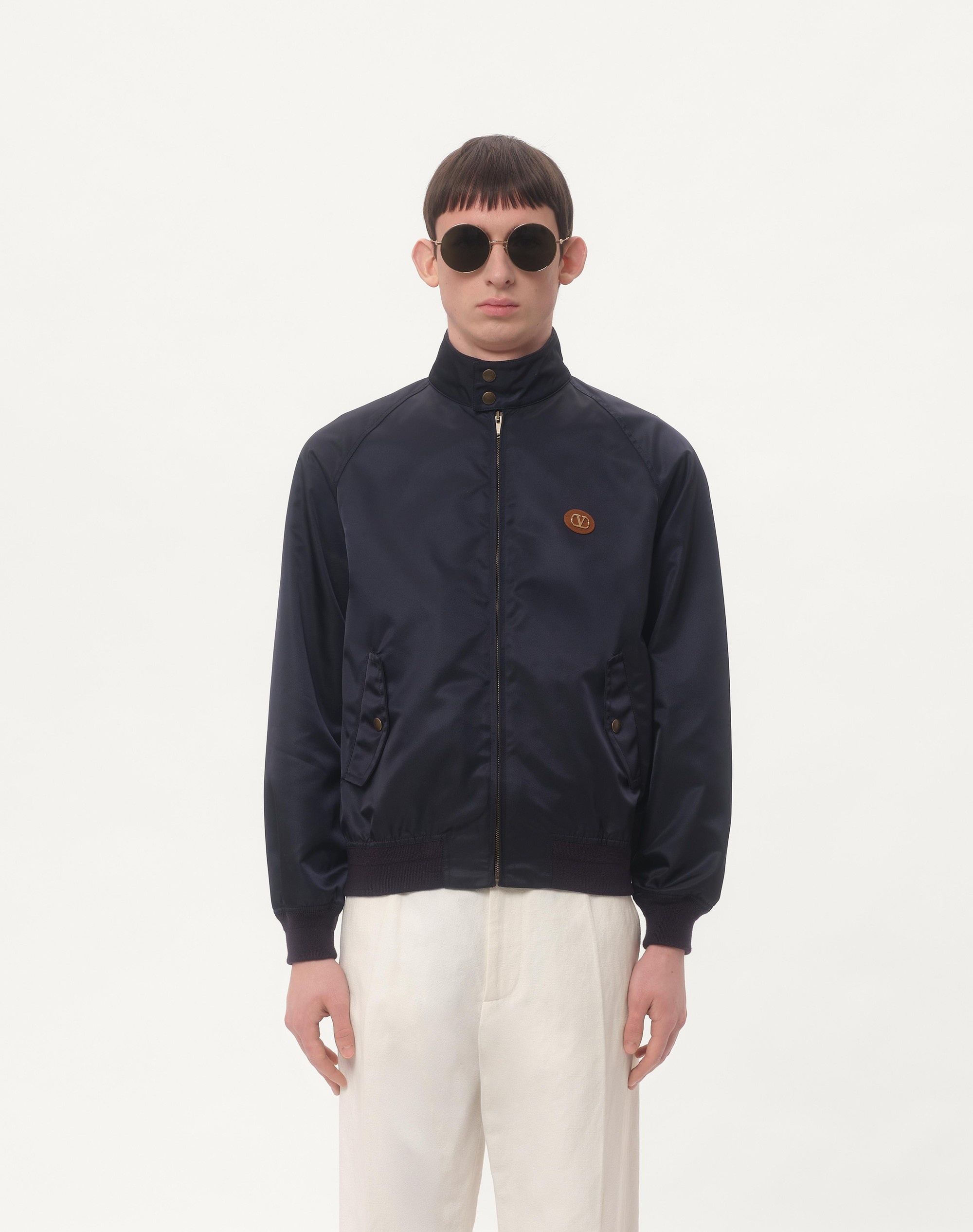 NYLON BLOUSON WITH VLOGO PATCH - 6