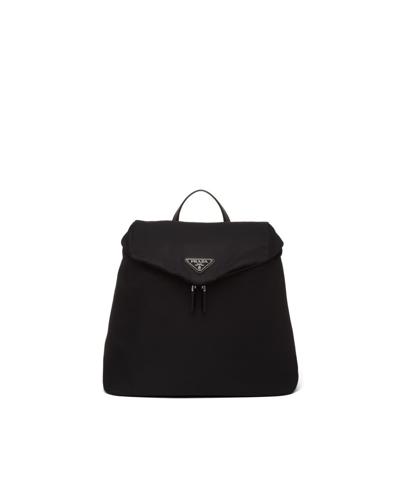 Re-Nylon and leather backpack 1