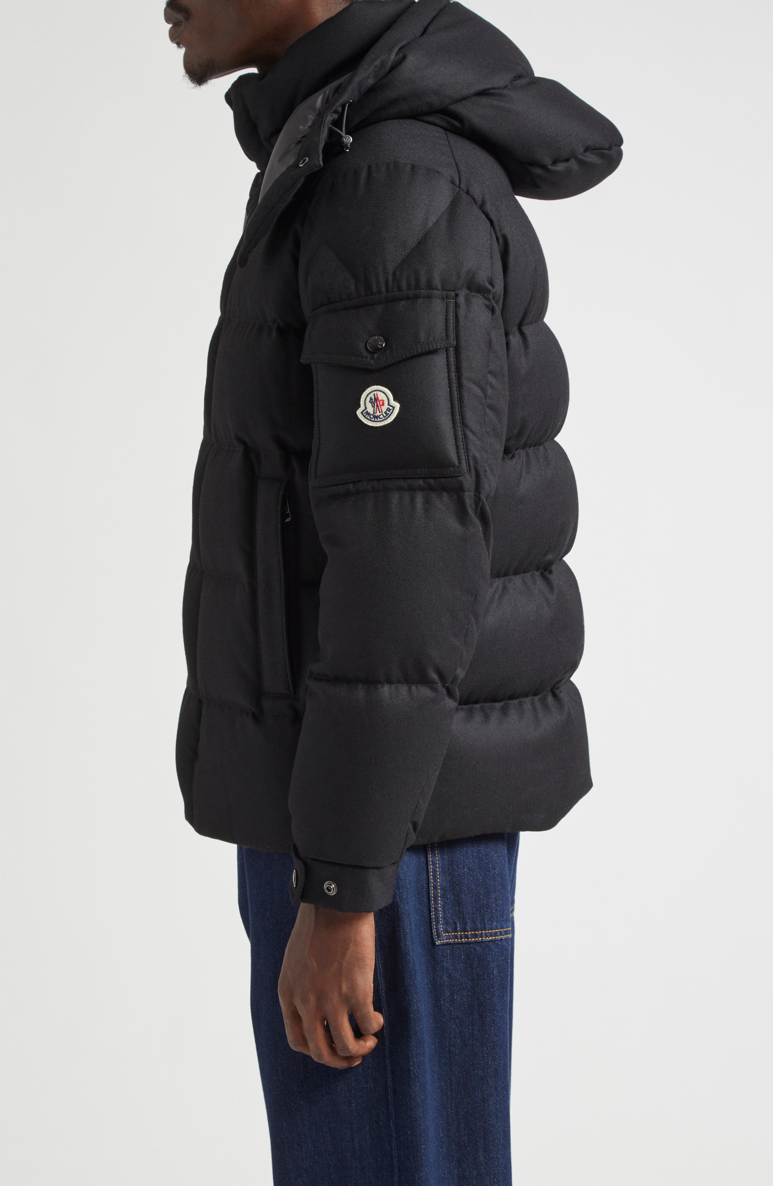 Moncler Vezere Down Puffer Jacket with Removable Hood in Black at Nordstrom - 3