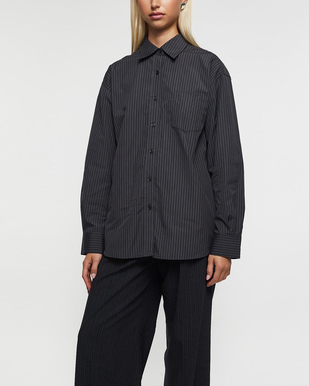 Shirt Sammy Pinstripe Charcoal - 2