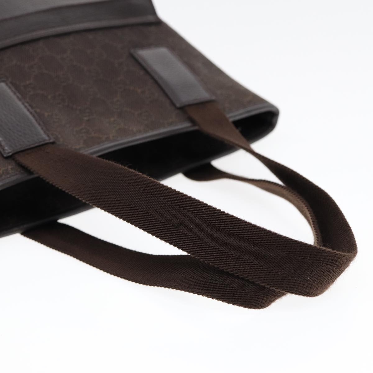 GUCCI GG Canvas Tote Bag Outlet Brown Silver - 7