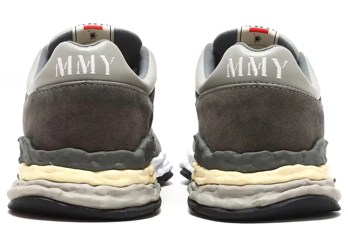 Maison Mihara Yasuhiro George Leather Low Grey Dark Grey - 4