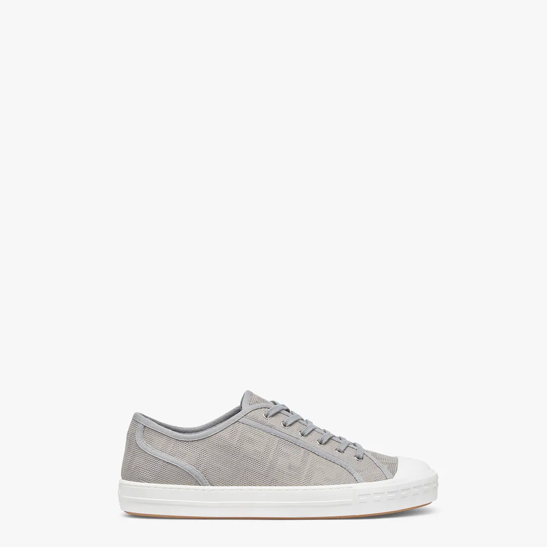 Gray fabric low-tops - 1