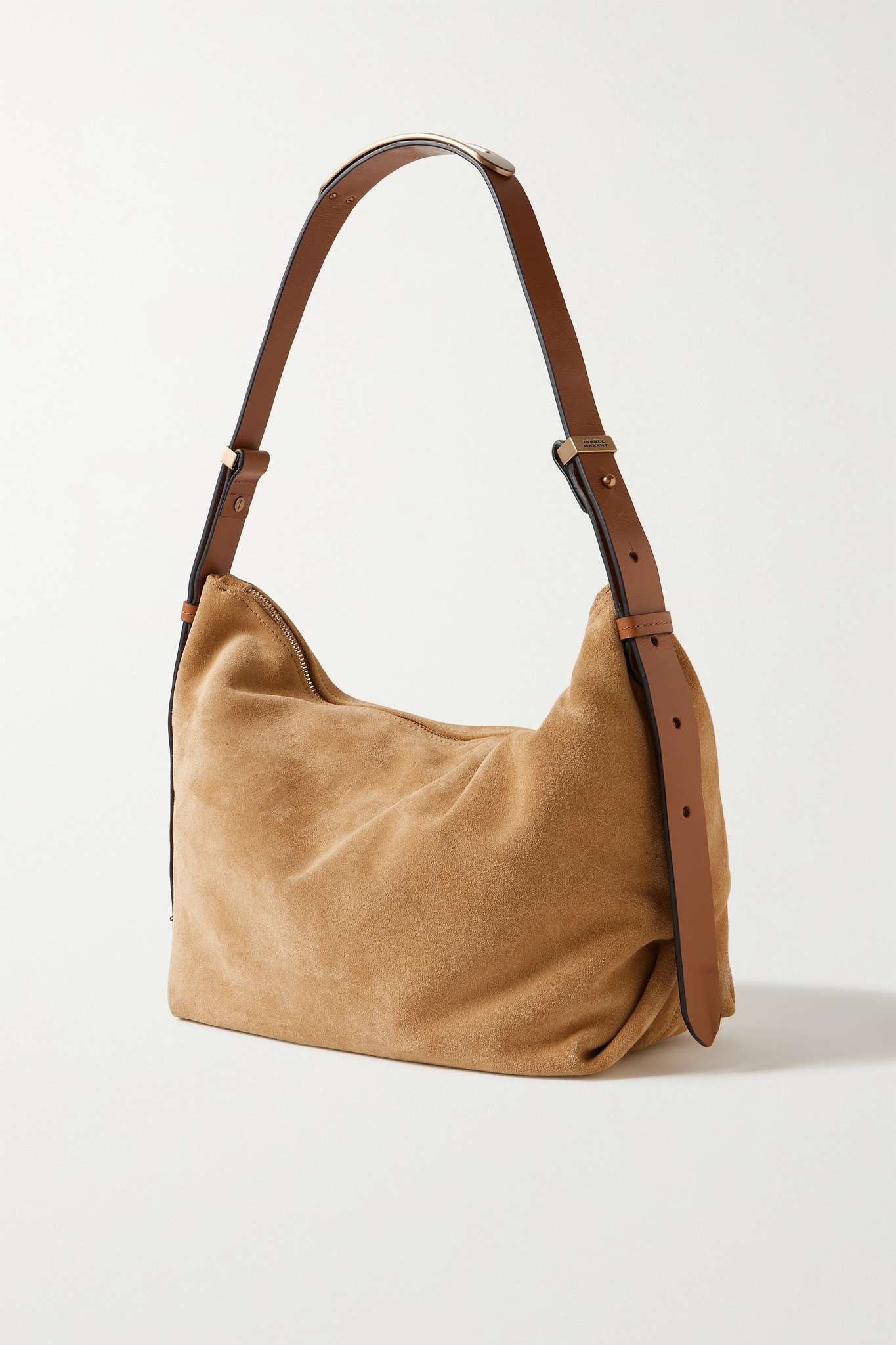 Leyden leather-trimmed suede shoulder bag - 3