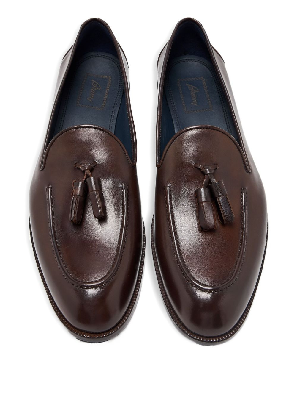 tassel-detail leather loafers - 3