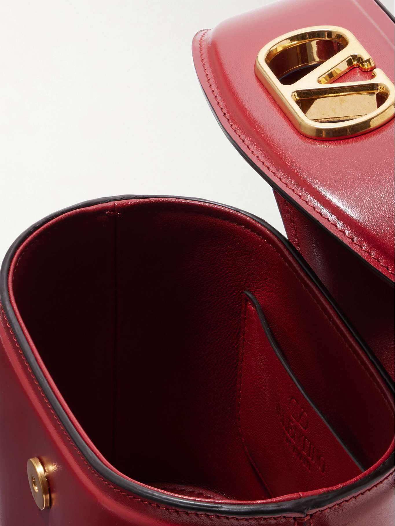 Vain leather shoulder bag Red - 5