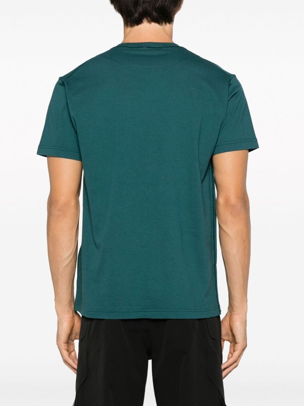 Compass-patch cotton T-shirt - 4