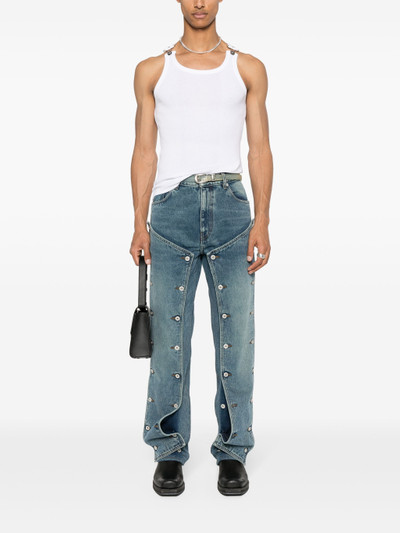 Y/Project Evergreen Snap Off straight-leg jeans outlook