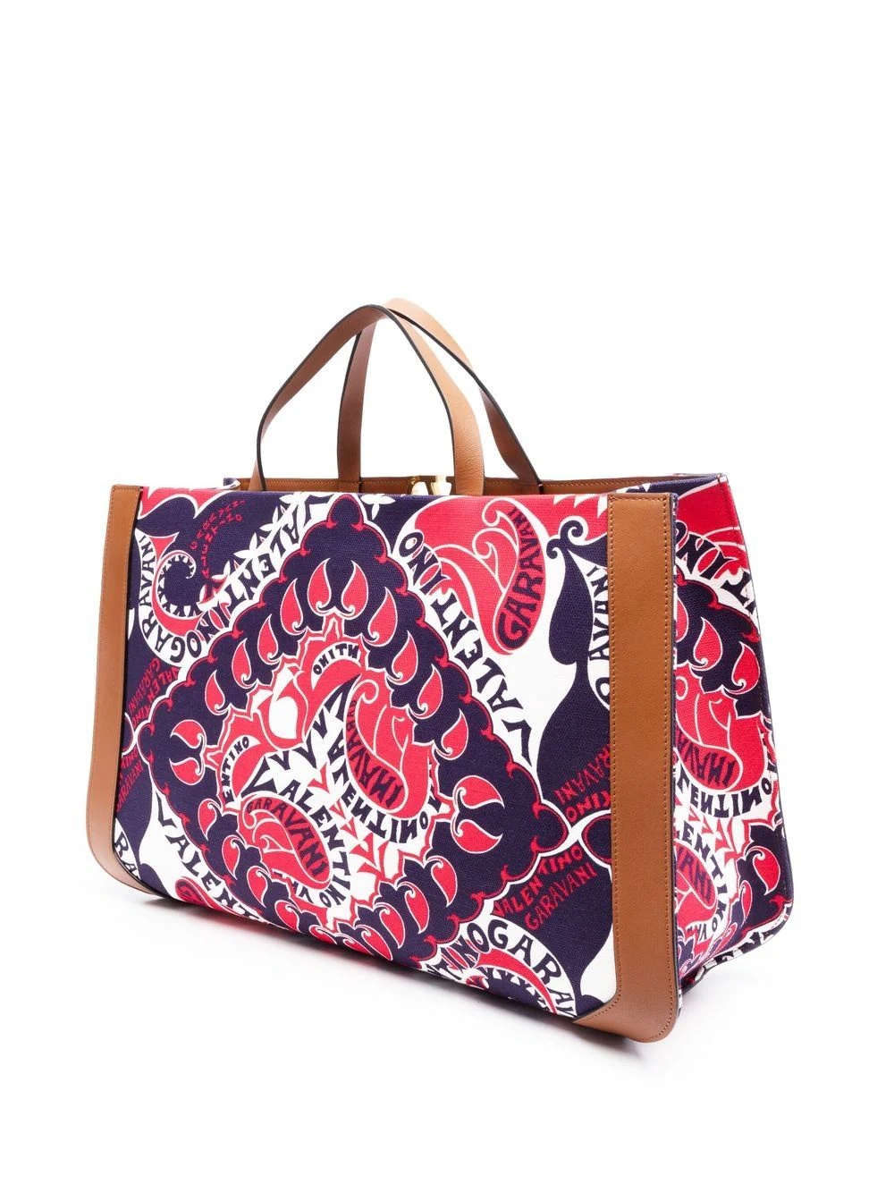 VLogo Signature bandana-print tote bag - 4