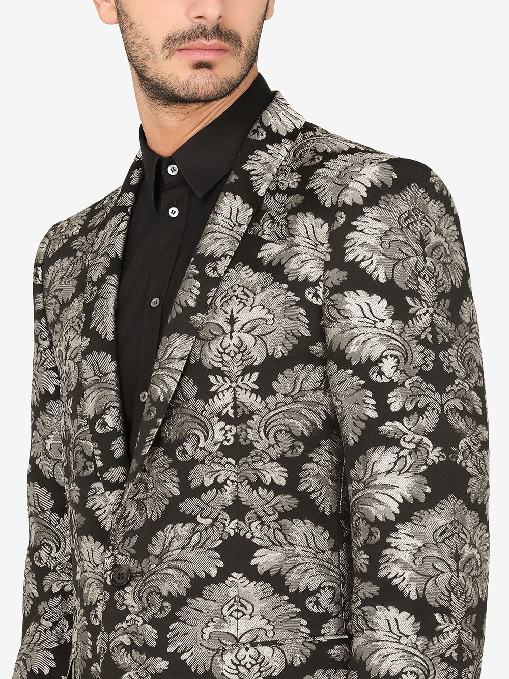 jacquard-woven suit - 5