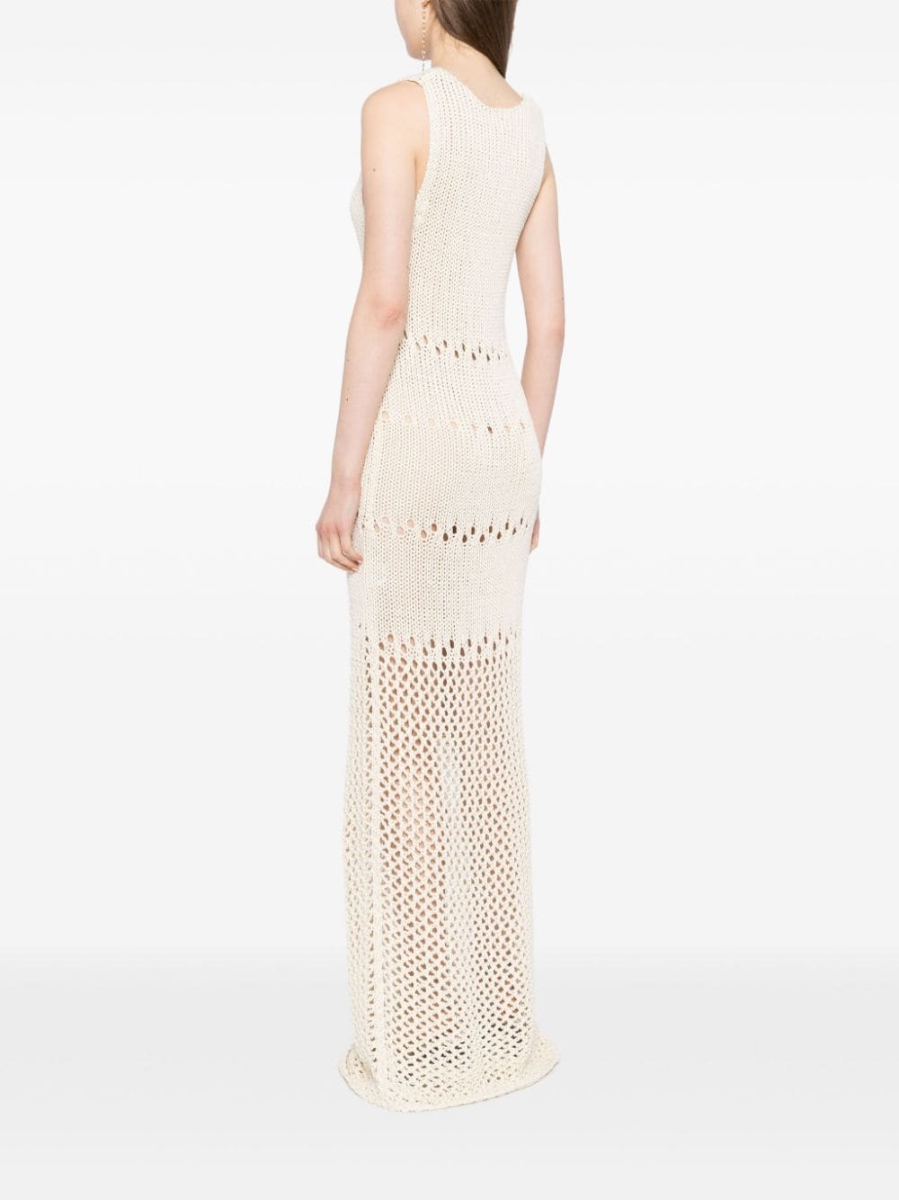 pointelle fractus knitted dress - 7