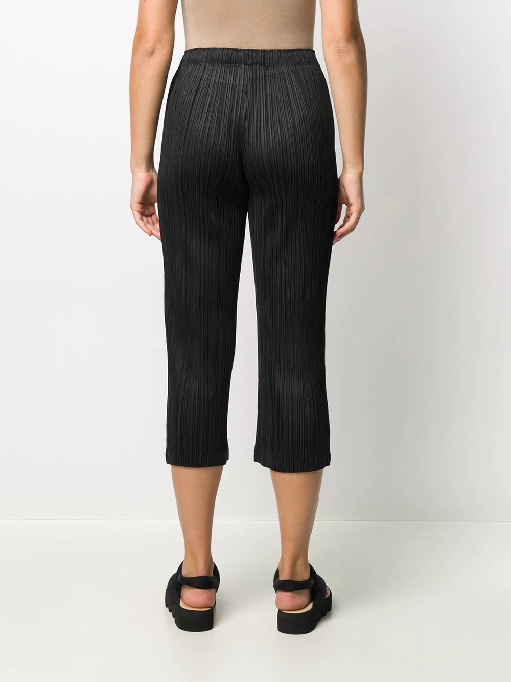 cropped pleated trousers - 4