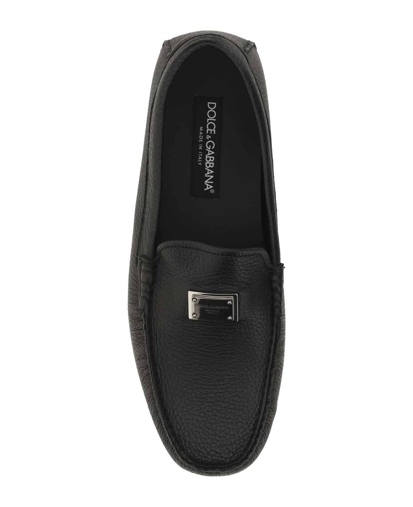 Logo Detail Leather Loafers - 4
