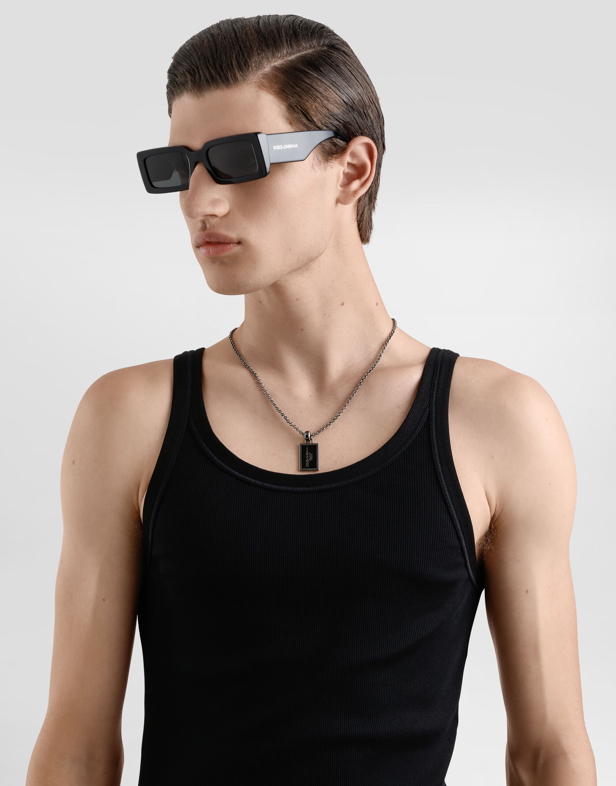 Metal necklace with logo - 2