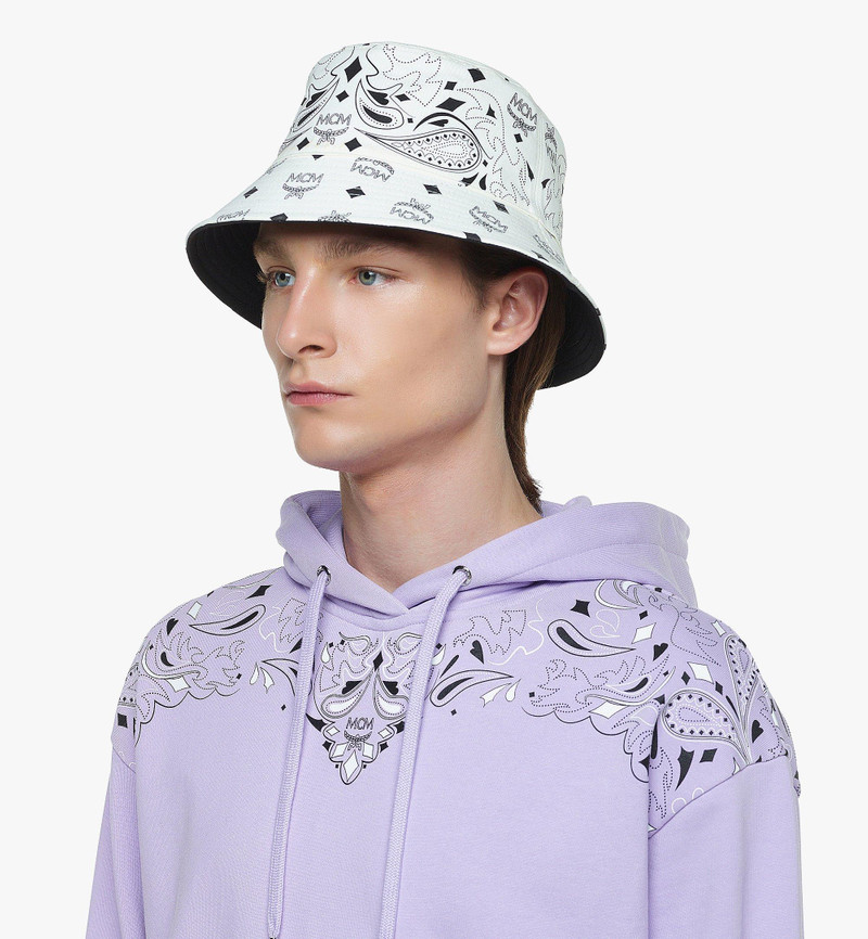 Reversible Bandana Monogram Bucket Hat 7