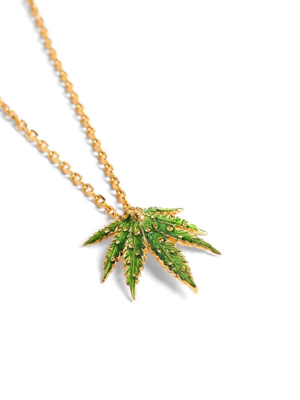 leaf-pendant necklace - 3