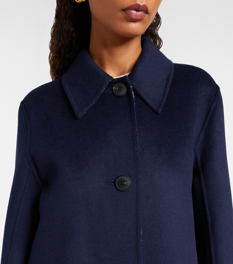 Single-breasted wool coat 4