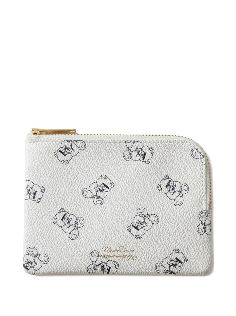 teddy-print zip-around purse 1