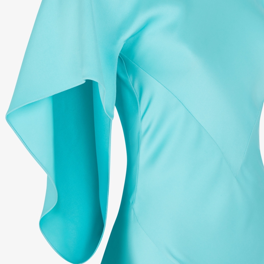 Light blue satin dress - 3