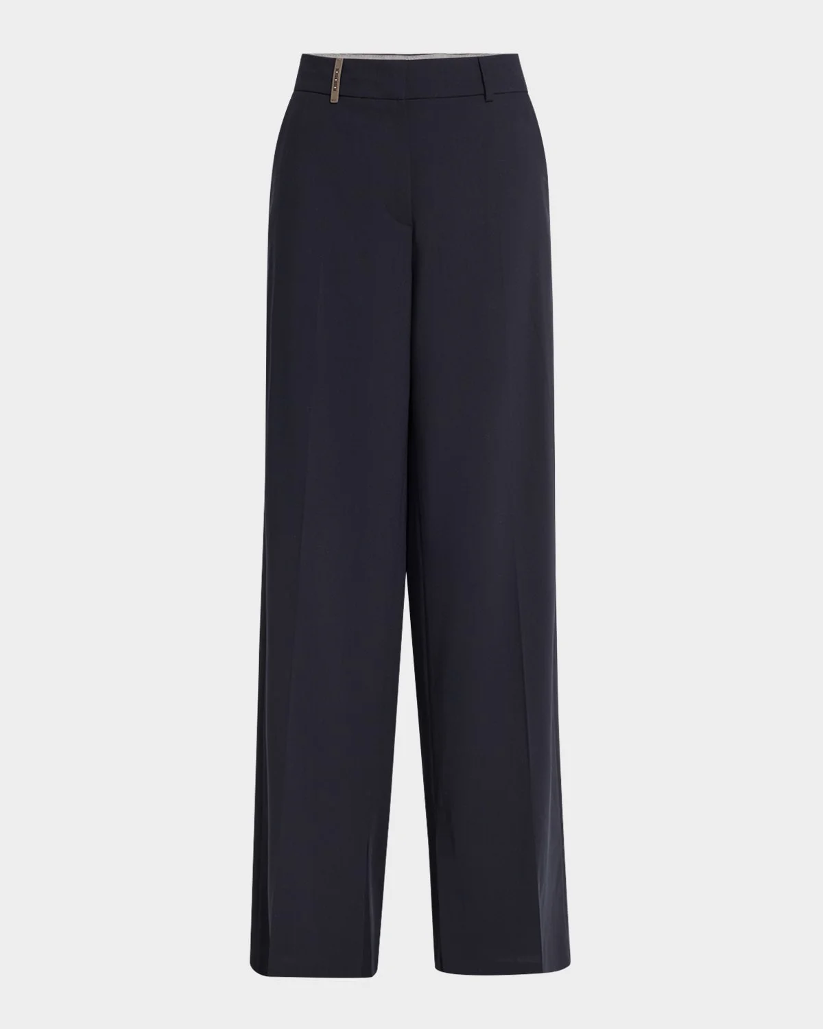 Wide-Leg Side Slit Pants - 1