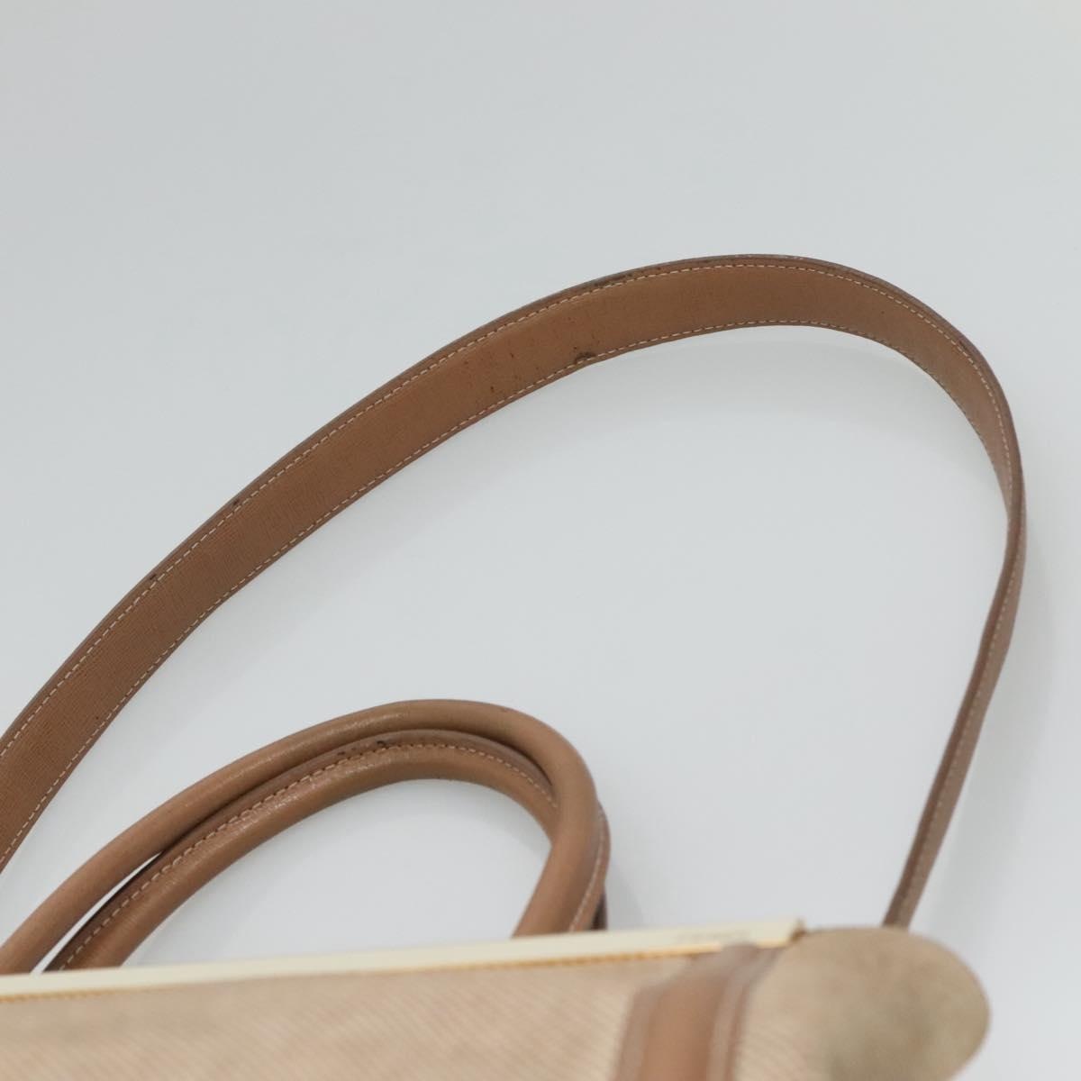 FENDI To Joule Hand Bag Canvas Gold Beige - 14