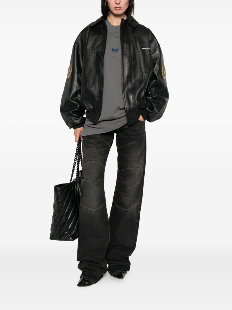 BALENCIAGA panelled raw-edge jeans outlook