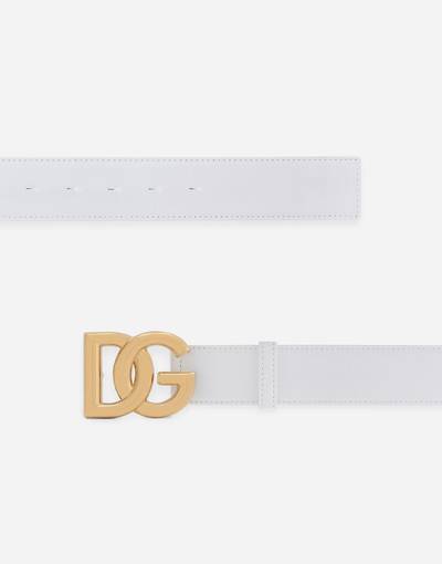 Dolce & Gabbana Calfskin belt with DG logo outlook