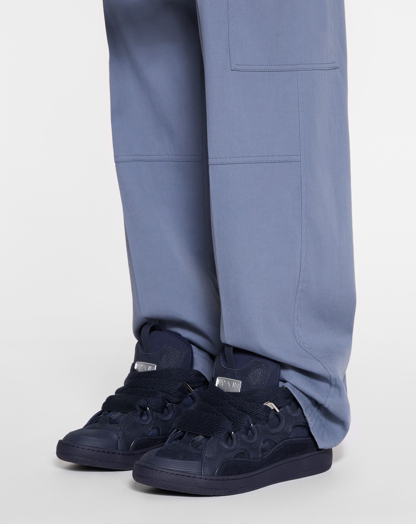 LEATHER CURB SNEAKERS - 8