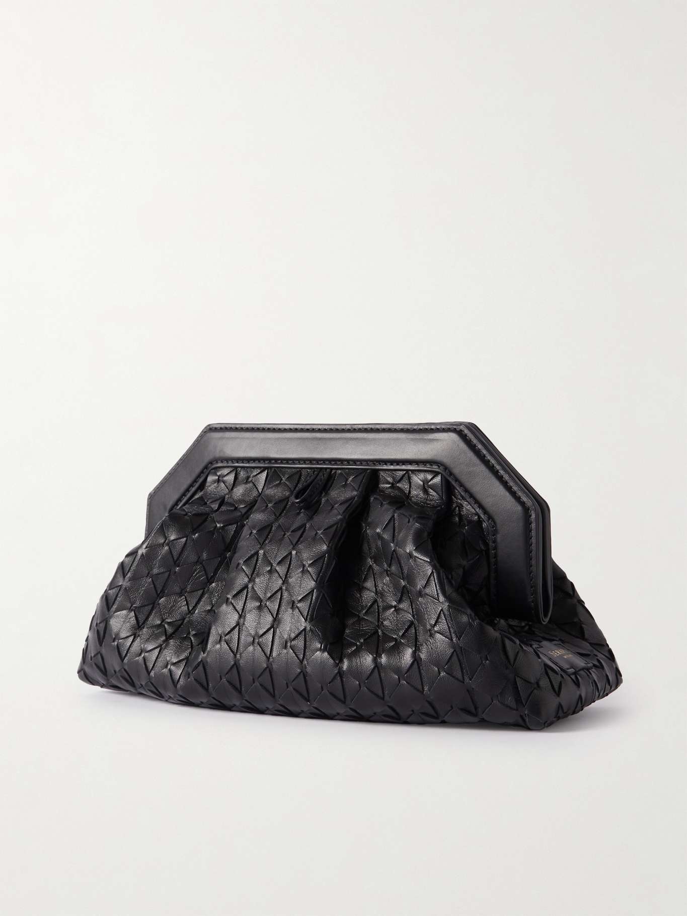 Secret woven leather clutch - 3