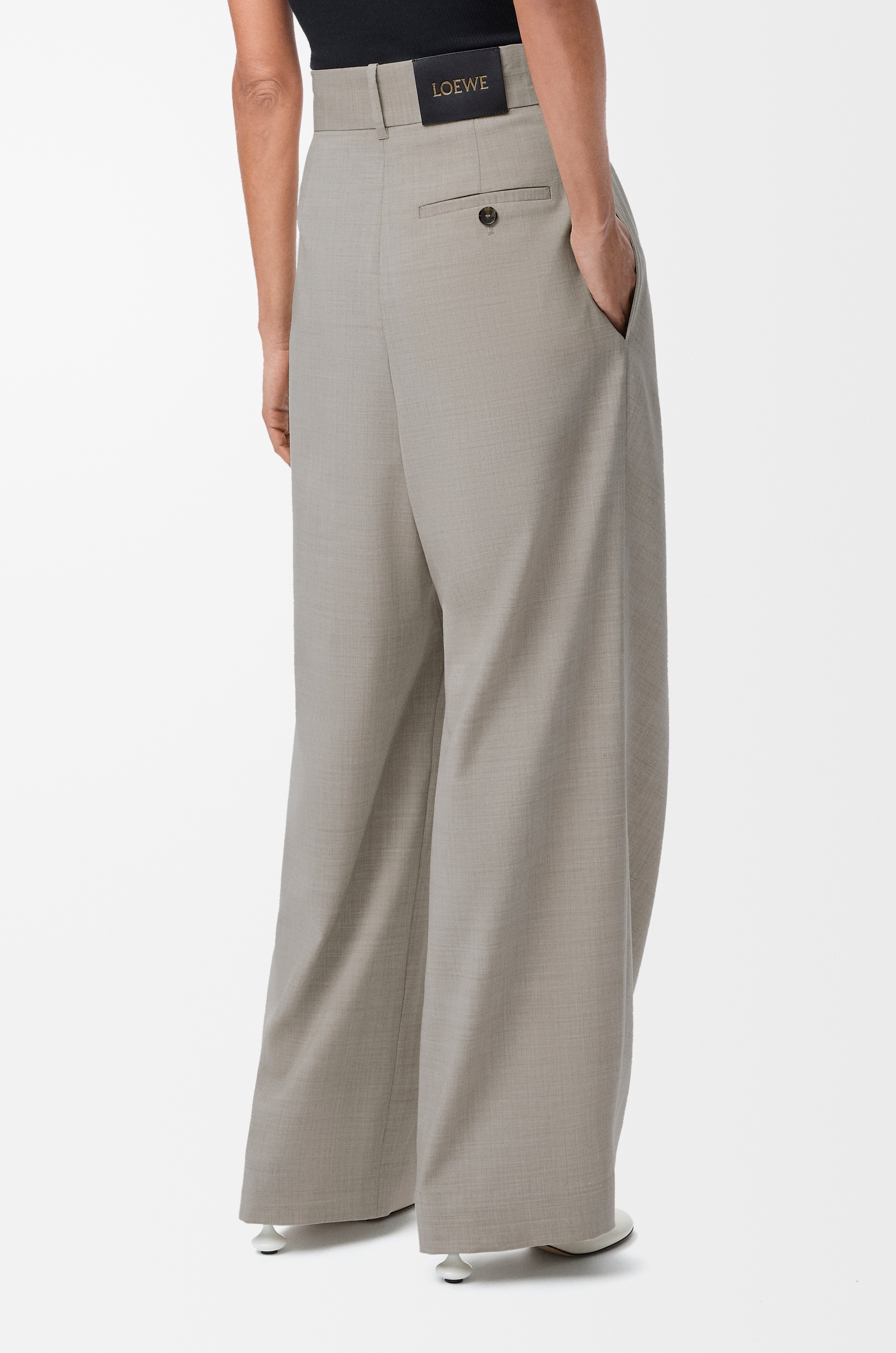 Wrap trousers in wool - 4