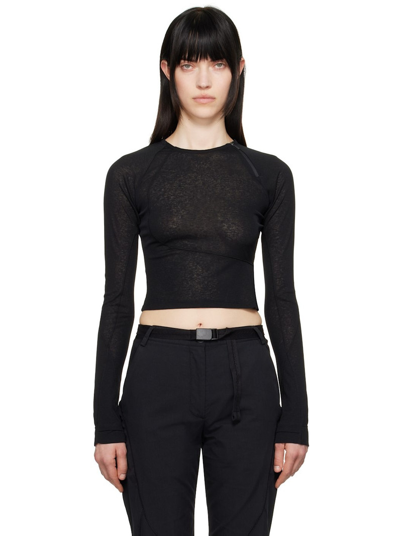 Black Helix Long Sleeve T-shirt 1