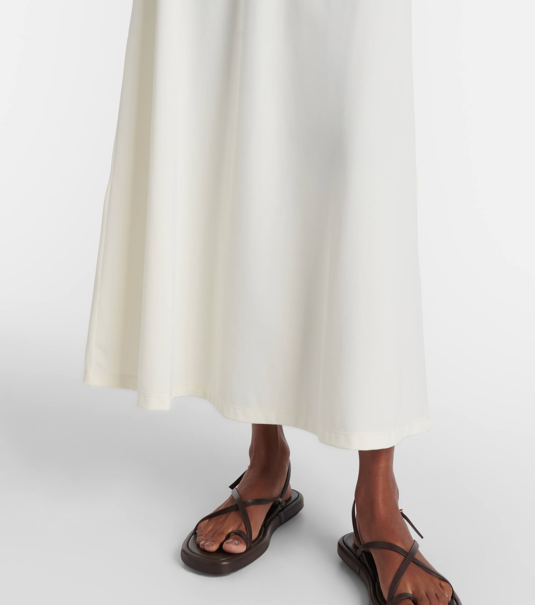 Gathered midi skirt - 5