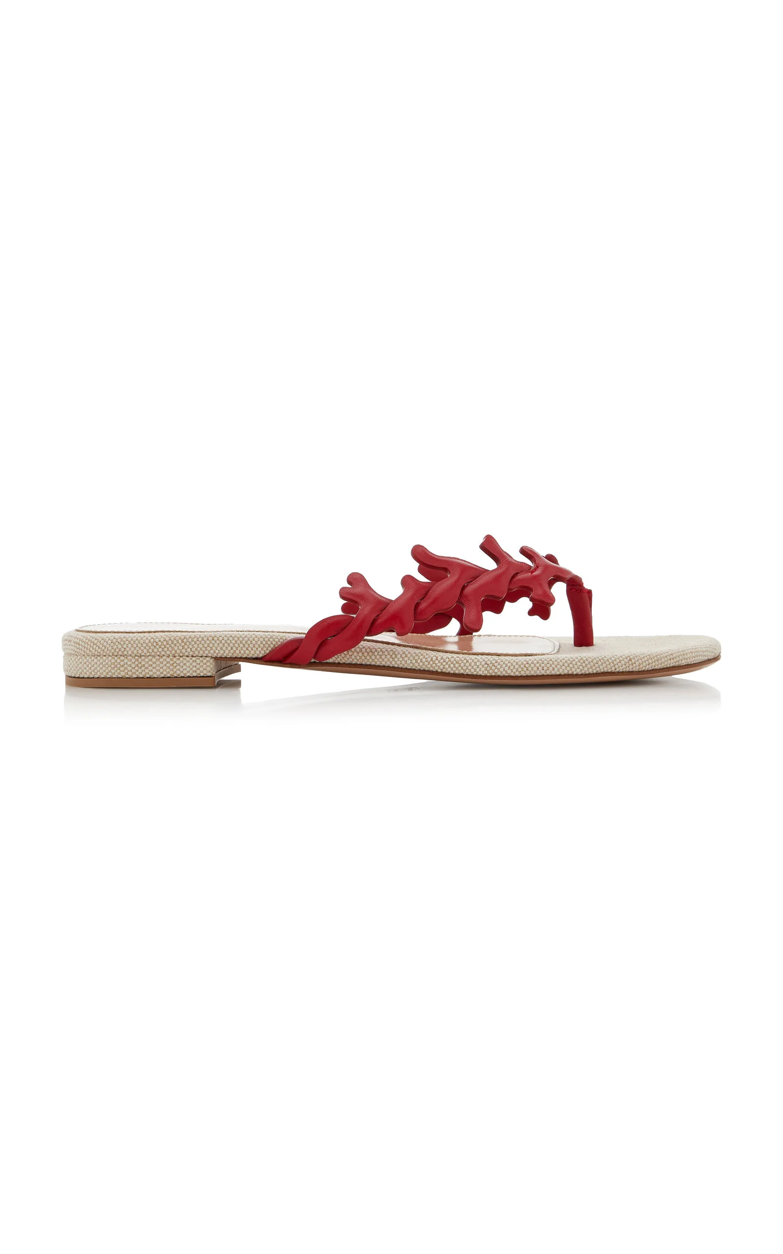 Leather Sandals red - 1