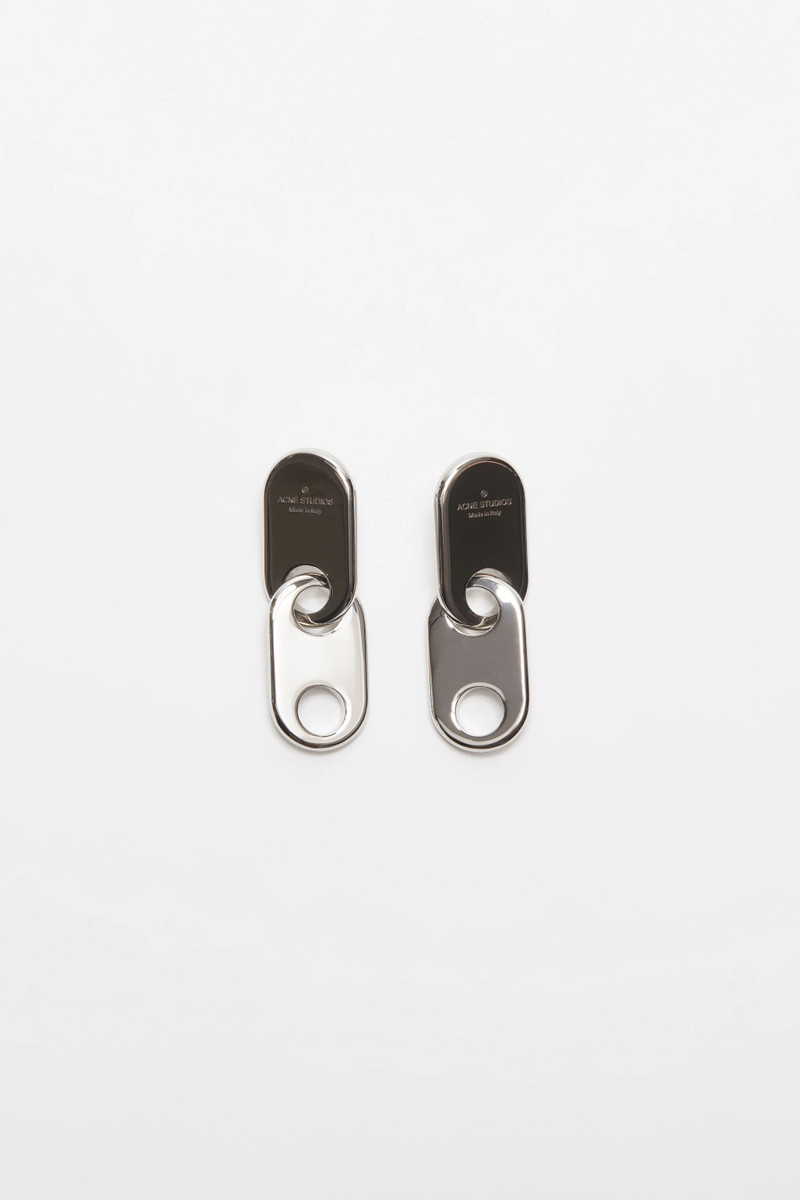 Chain lock earring - Silver 1