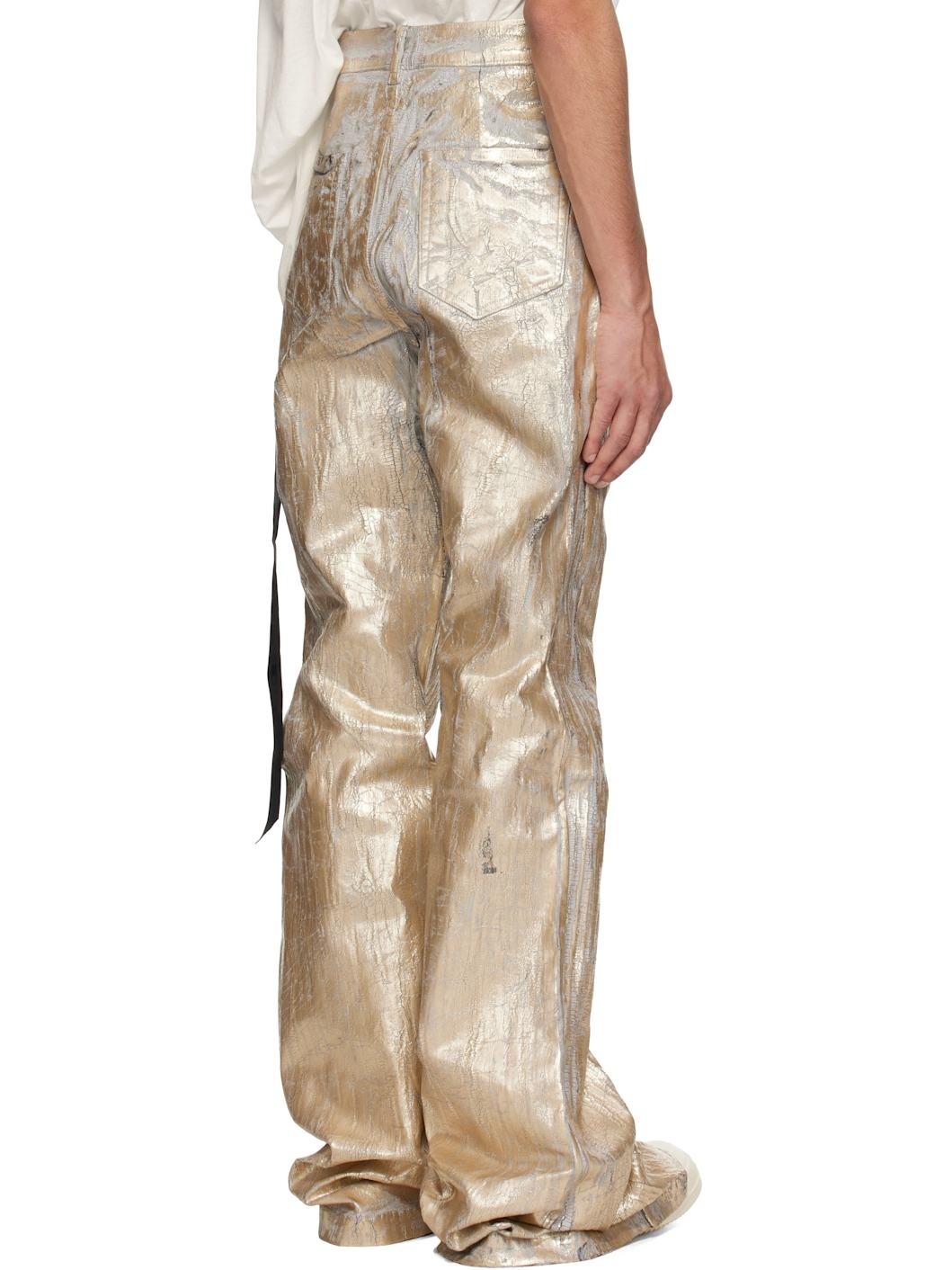 Gold Hollywood Bolan Bootcut Jeans - 3