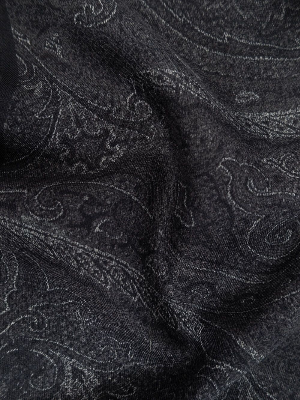 paisley-print frayed-edge scarf - 2
