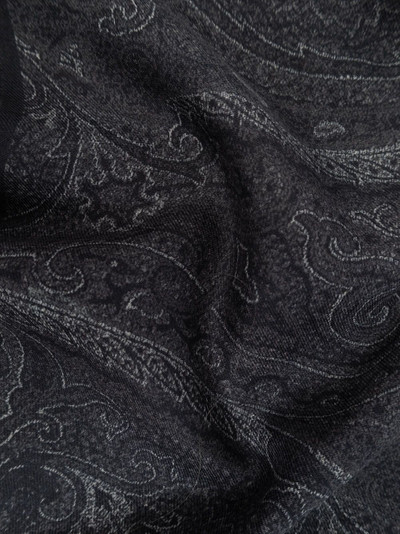 Etro paisley-print frayed-edge scarf outlook