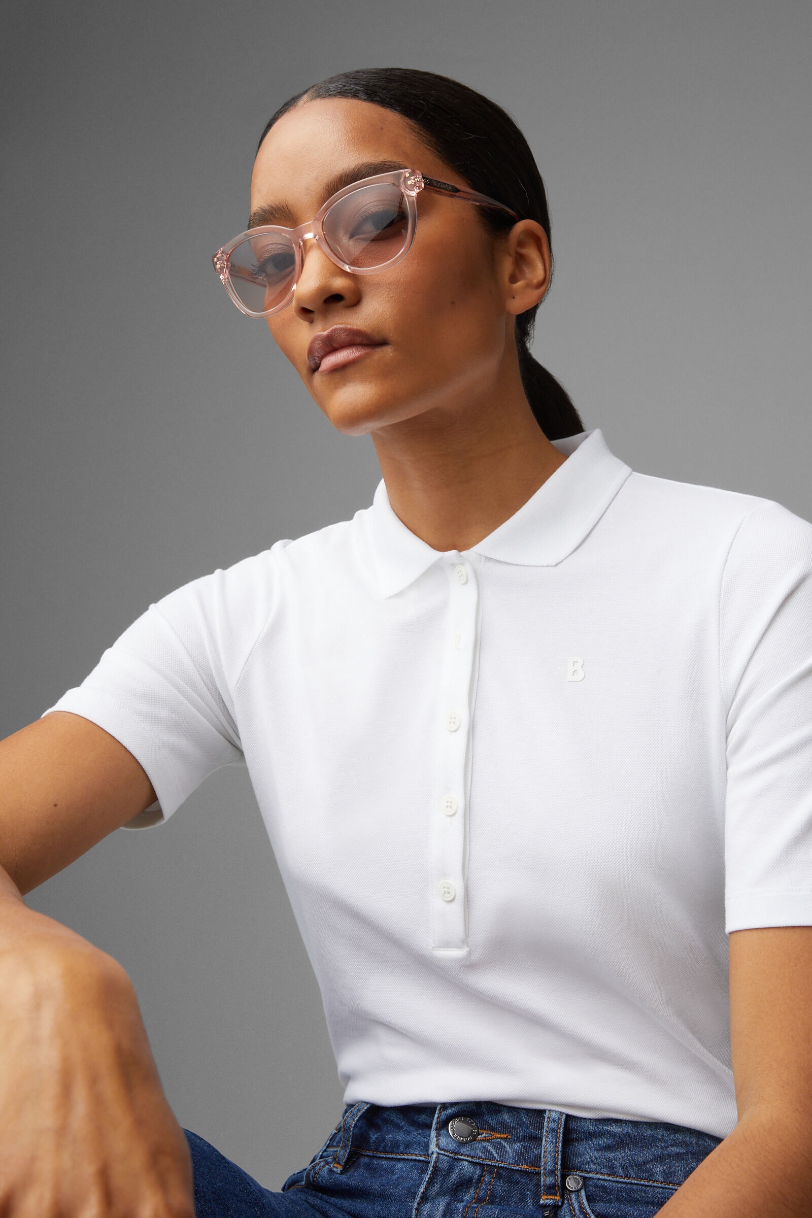 Malika Polo shirt in White - 5