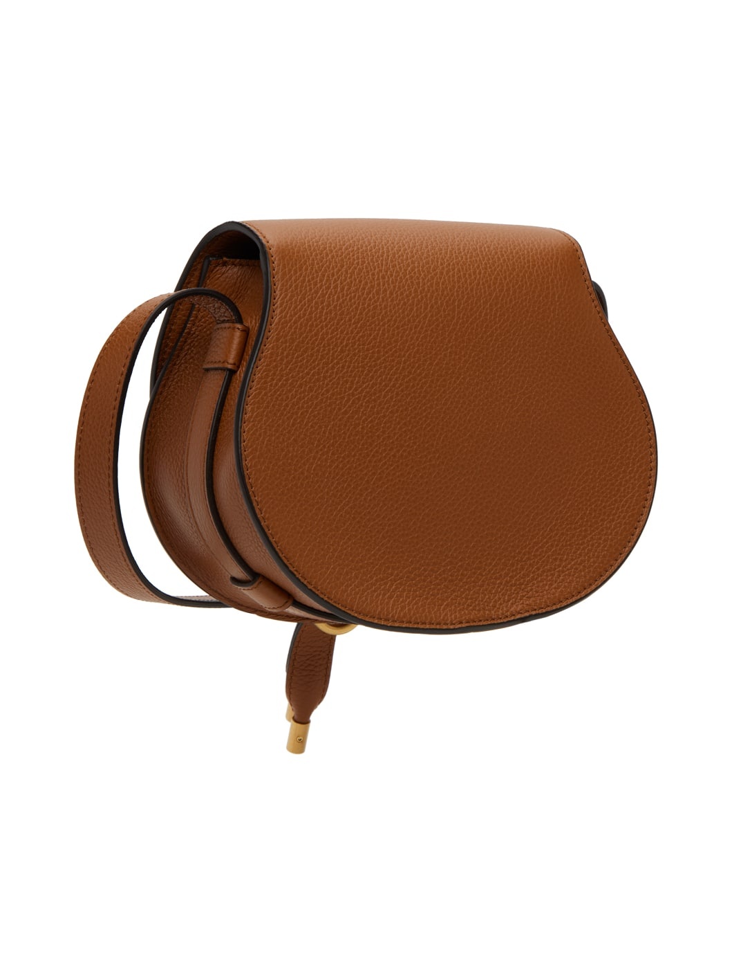 Tan Small Marcie Saddle Bag - 3