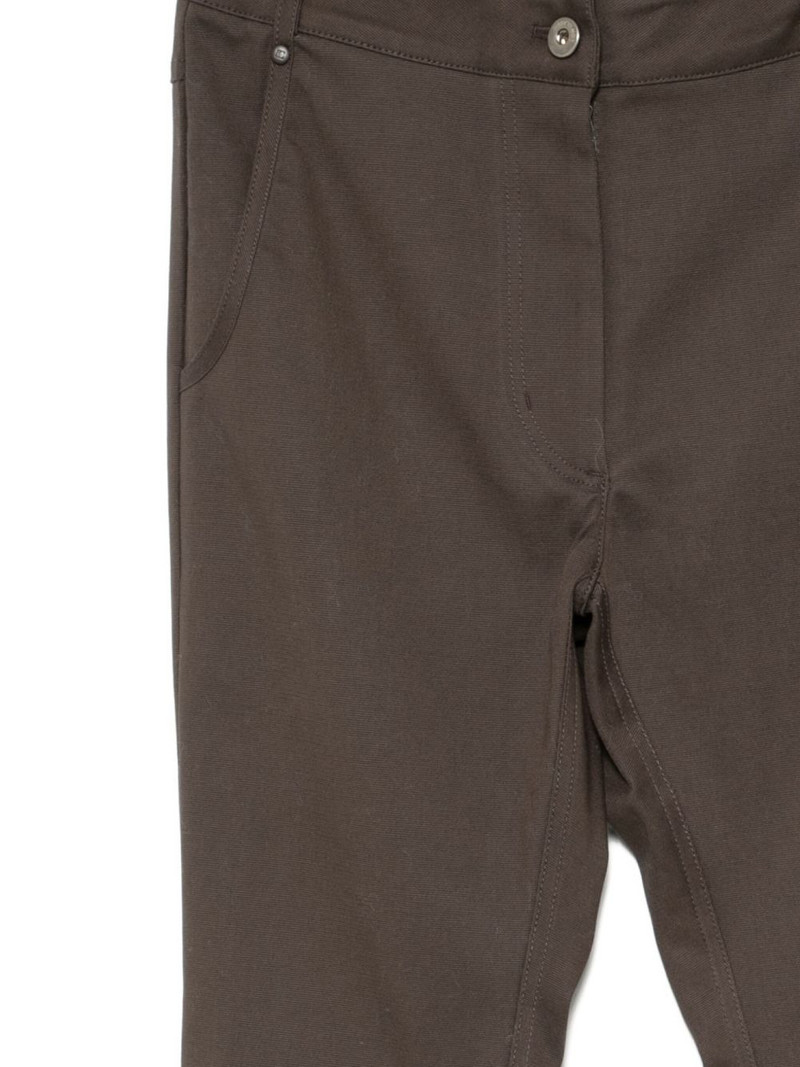 slit hem slim-fit pants 3