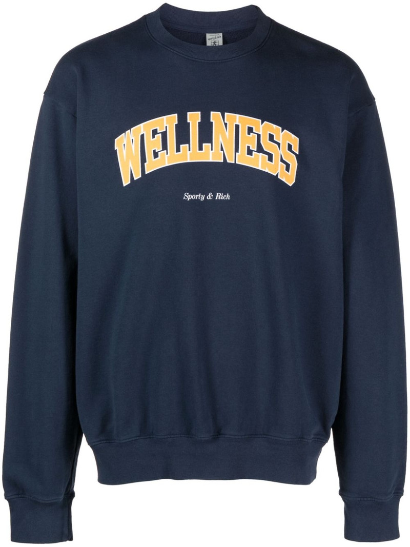 text-print cotton sweatshirt 1
