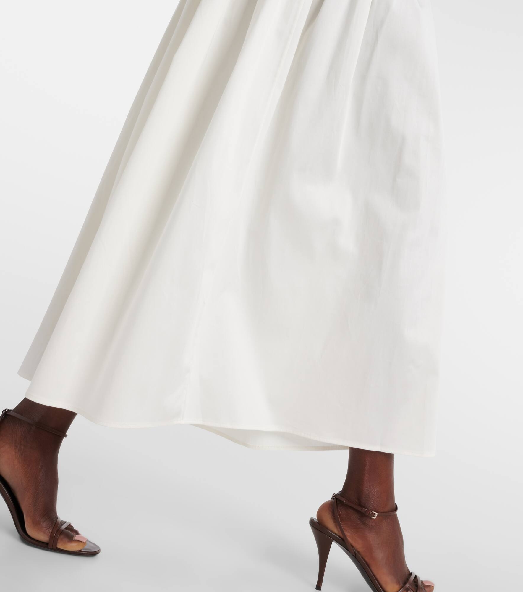 Lauryn strapless cotton midi dress - 5