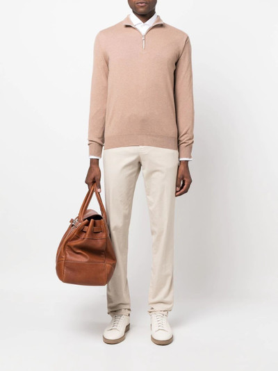 Brunello Cucinelli zip-front cashmere jumper outlook