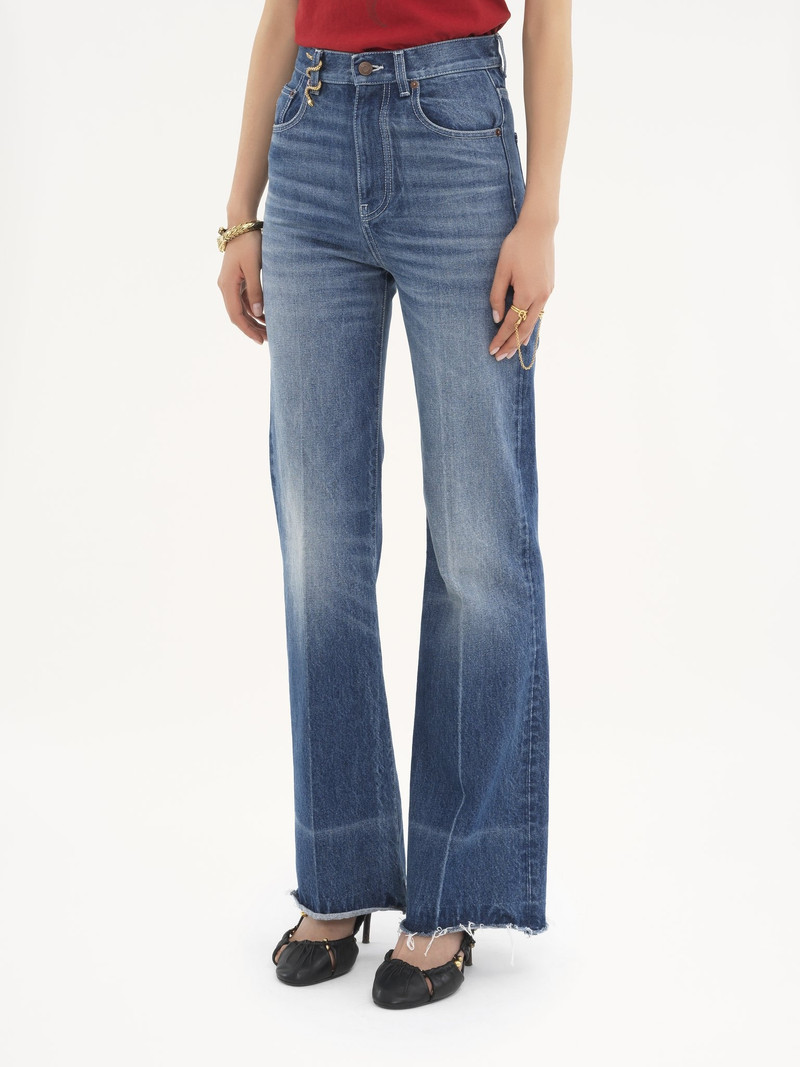 HIGH-RISE BOOTCUT JEANS IN DENIM 4